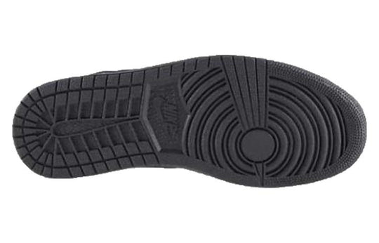 Air Jordan 1 Mid 'Triple Black' 554724-011 Retro Basketball Shoes  -  KICKS CREW