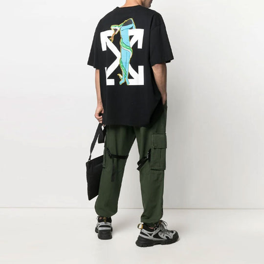 Off-White Adam Is Eve Over Tee 'Black/White' OMAA038S21JER0141001