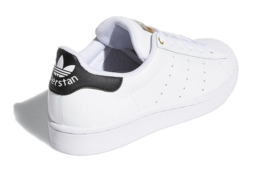 (GS) adidas originals Superstar Stan Smith J 'White Black' FX7887