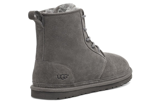 UGG Harkley Fleece Lined Snow Boots Gray 1016472-CHRC