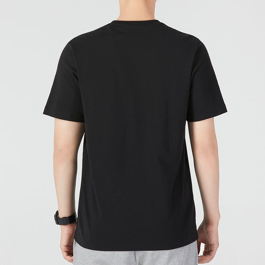 Men's adidas Camo T Athleisure Casual Sports Logo Round Neck Short Sleeve Black T-Shirt HL6934