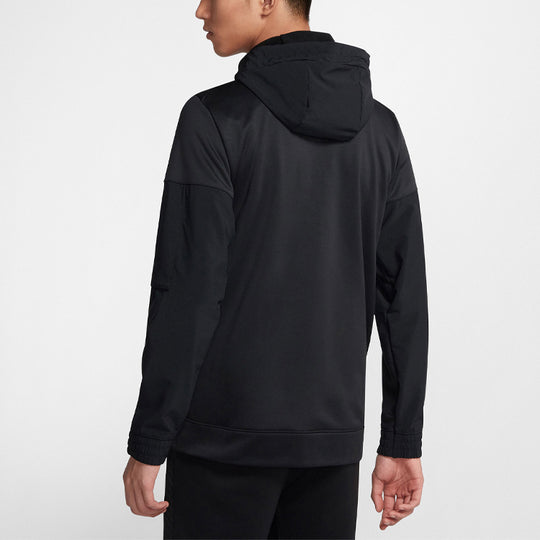 Nike Therma Training Sports Quick-dry Brushed Jacket Coat Male Black B ...
