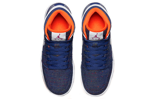 (GS) Air Jordan 1 Retro High 'Deep Royal' 332148-411 Big Kids Basketball Shoes  -  KICKS CREW