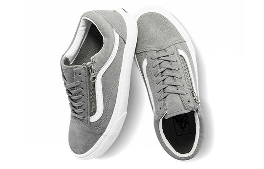 Vans Unisex Old Skool Zip Low-Top Sneakers Grey 'Gray White' VN0A3493A4F