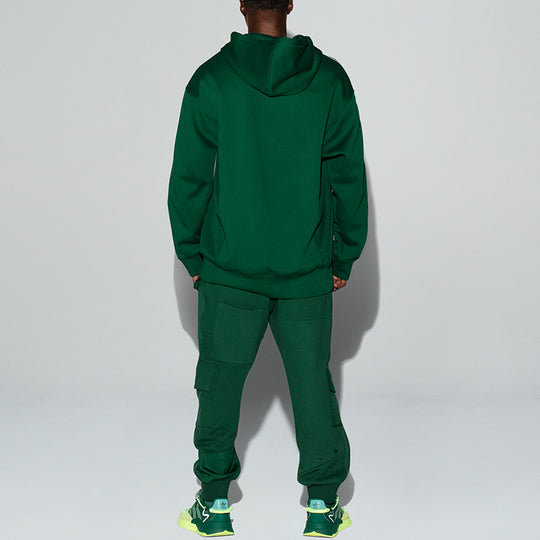 adidas originals x IVY PARK Crossover Solid Color Splicing Detail hooded Sports Couple Style Green GT9086