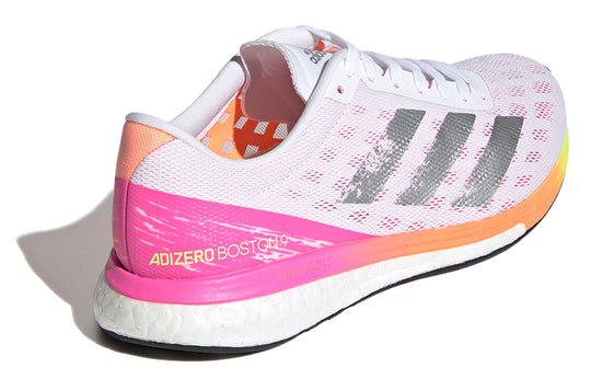 (WMNS) adidas Adizero Boston 9 'White Screaming Pink' H68744