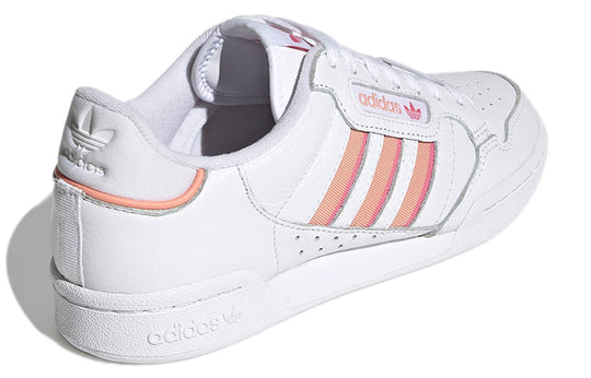 (WMNS) adidas Originals Continental 80 Stripes 'White Orange' H06589