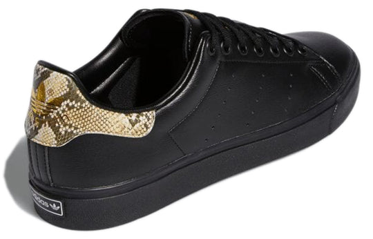 adidas originals Stan Smith Vulc Cozy Wear-Resistant Fashion Low Top Casual Skate Shoes Unisex Black GY4934