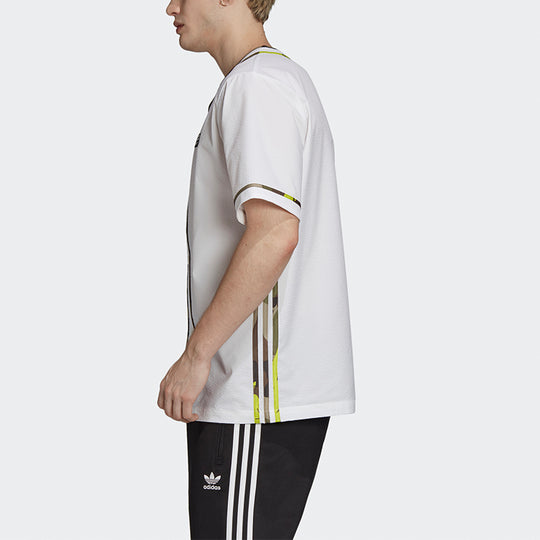 adidas originals Sports Casual Short Sleeve Shirt Men White GK5911