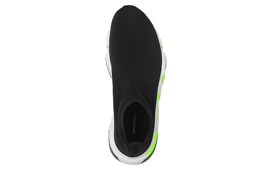 (WMNS) Balenciaga Speed Sneaker 'Midsole Graffiti - Black Fluo Green' 605942W05GY1935