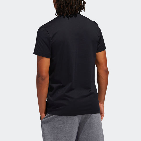 adidas CNY Printing Basketball Sports Short Sleeve Black GH4996