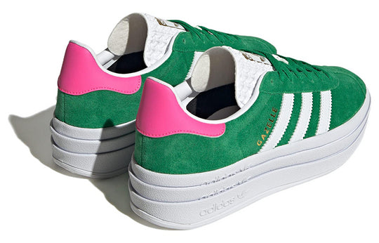 (WMNS) adidas originals Gazelle Bold 'Green Lucid Pink' IG3136