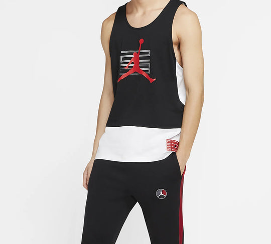 Men's Air Jordan Legacy AJ11 Printing Black Vest CW0846-010