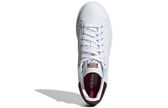 (WMNS) adidas Stan Smith 'White Collegiate Burgundy' EE4896