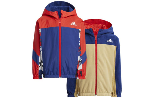 (GS) adidas Hooded jacket 'Blue' H40298