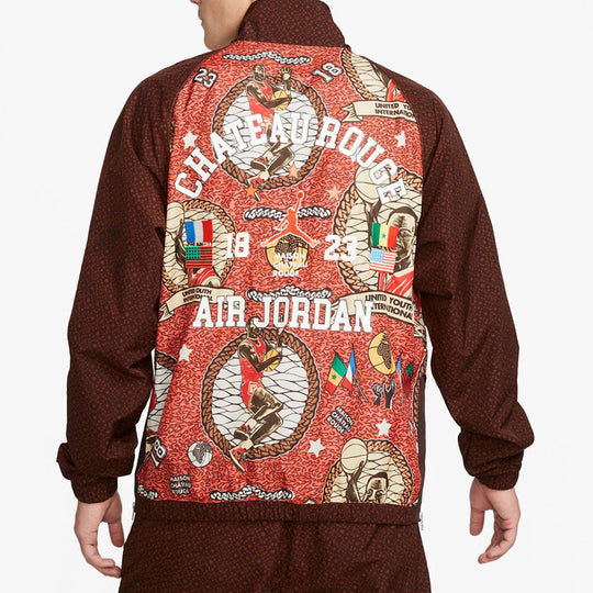 Air Jordan x Maison Chateau Rouge Crossover Half Zipper Pullover 'Burgundy Red Brown' DO4162-226