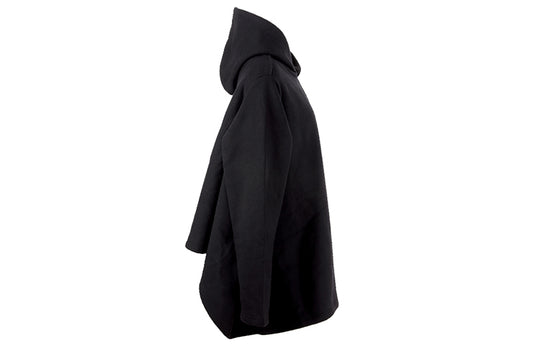 Balenciaga SS21 Solid Color hooded Loose Fit Hoodie Black 645156TJV451000