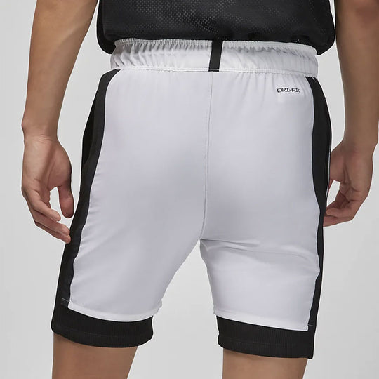 Men's Air Jordan Logo Micro Mark Lacing Colorblock Casual Gray Shorts DM1830-100