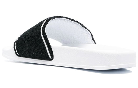 Off-White Sliders 'Towel - White Black' OMIC001R21MAT0030110