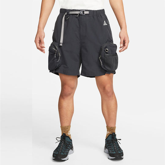 Nike ACG Snowgrass Solid Color Cargo Pocket Shorts Black DN3946-070 ...