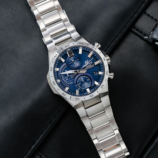 Casio Edifice Classic Solar Powered Analog Watch 'Blue Sapphire Crystal' EFB-690SBD-2AVUPR