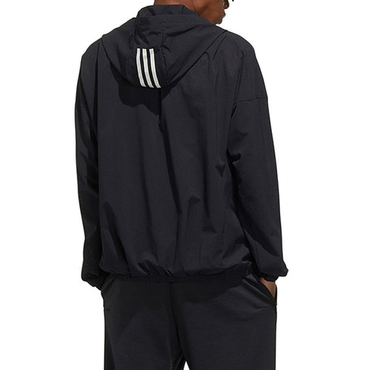adidas Casual Sports Hooded Jacket Men's Black FM5397
