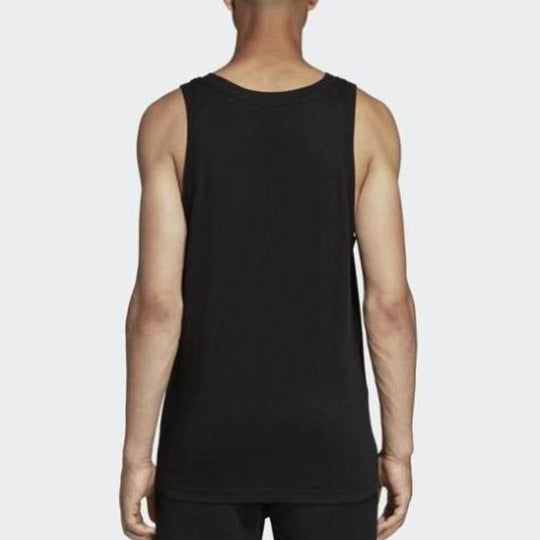 adidas originals Men's Trefoil logo Vest Black DV1509