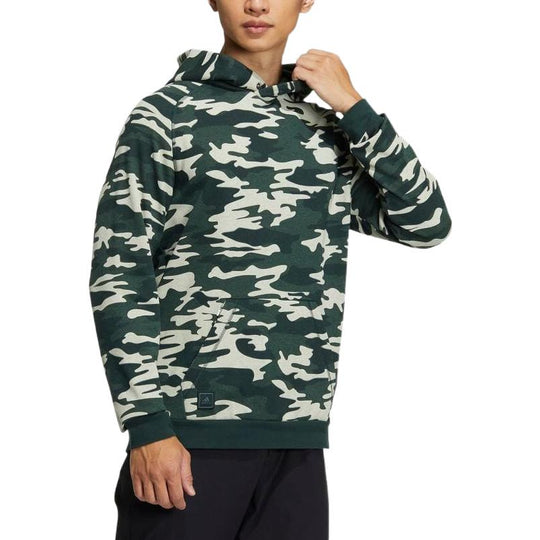 Men's adidas Camouflage Full Print Hooded Long Sleeves Green HG3232