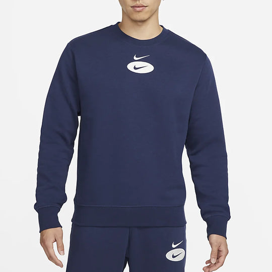 Nike League As Sportswear Sl Bb Crew 'Navy White' DM5461-410