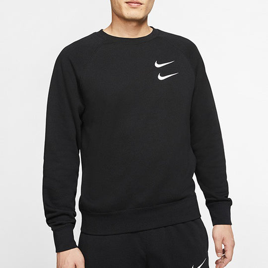 Nike Tee Black Embroidered Round Neck Pullover CJ4872-010 - KICKS CREW