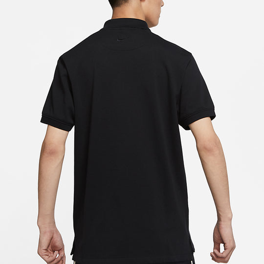 Nike Slim Fit Running Short Sleeves Polo Men's Black DB3296-010