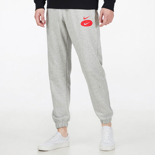 Men's Nike Large Logo Printing Loose Casual Sports Pants/Trousers/Joggers Autumn Gray DM5472-050