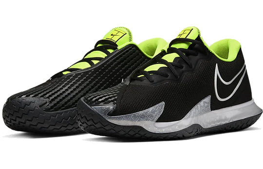 Nike Court Air Zoom Vapor Cage 4 'Black Volt' Black/Volt/Dark Smoke Grey/White CD0424-001 Marathon Running Shoes/Sneakers - KICKSCREW