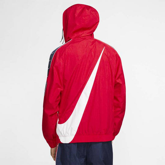Nike Men's Jacket Hooded Long Sleeve Printed Fashion Jacket CD0420-657