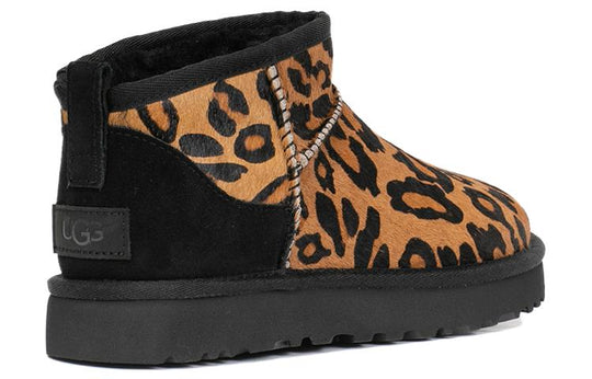 (WMNS) UGG Classic Ultra Mini Panther 'Brown' 1125352-BLK