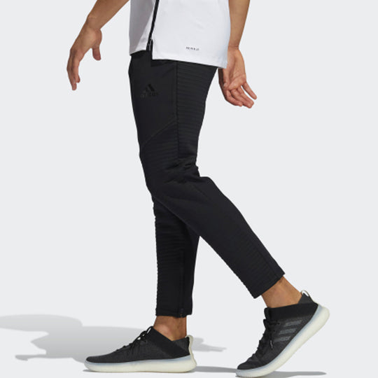 adidas Casual Sports Training Elastic Waistband Long Pants Black GJ0345