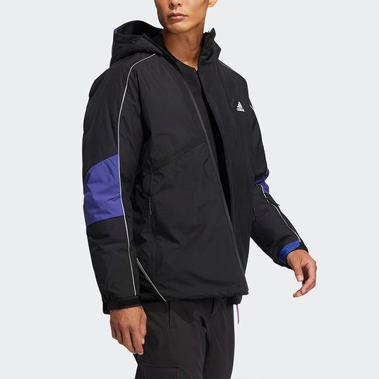 Adidas Outdoor Sports Hooded Down Jacket 'Royal Blue' HC0279 - KICKS CREW