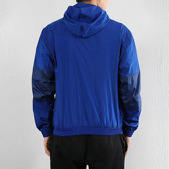 Nike Kd Durant Basketball Sports hooded Woven Jacket Blue BV3332-495