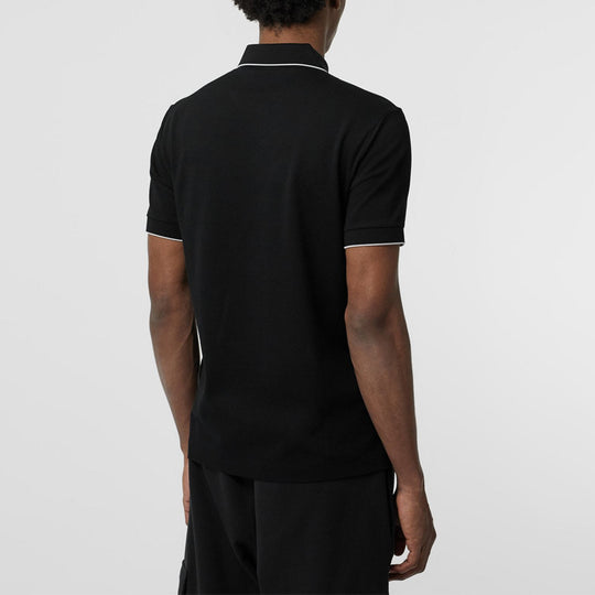 Men's Burberry Short Sleeve Polo Shirt Black 80083281
