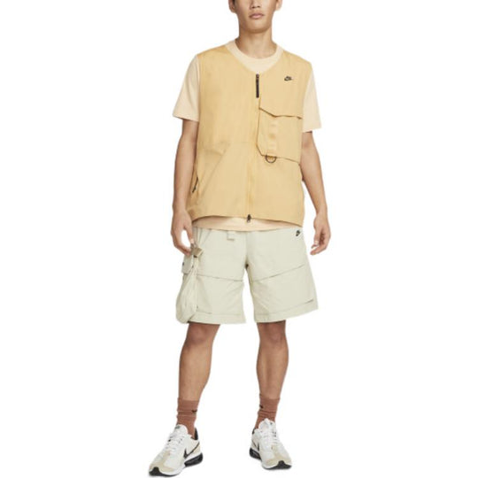 Men's Nike Solid Color Brand Logo Cargo Casual Shorts Brown DM5593-206 ...