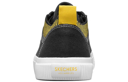 (WMNS) Skechers V'Lites 2 Low Top Sneakers Black/Yellow 155120-BLK