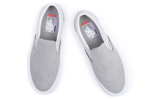 Vans Slip-On Low Tops Casual Skateboarding Shoes Unisex Gray VN0A5FCACOI