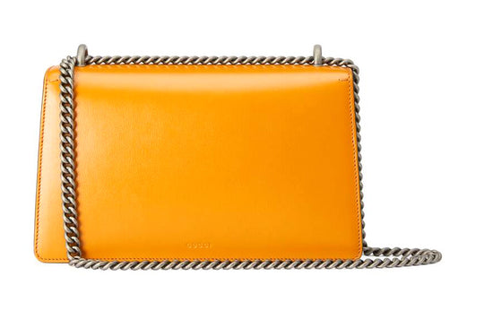(WMNS) GUCCI Dionysus Leather Single-Shoulder Bag Small Orange/Black/White 400249-18YIN-9382