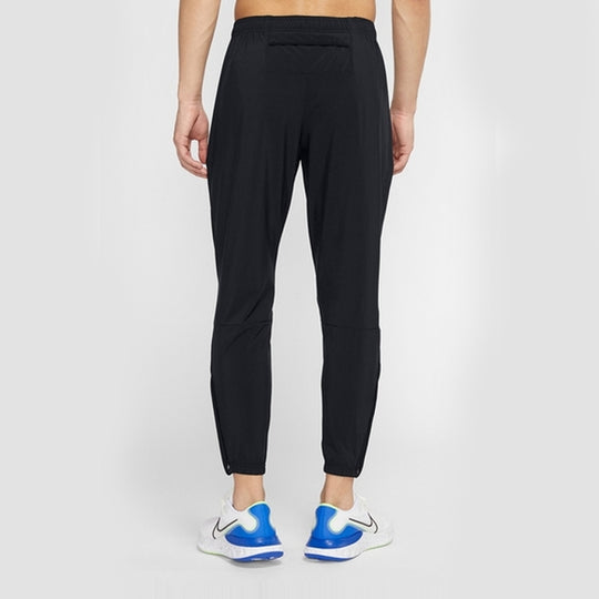 Nike Essential Woven Running Long Pants Cone Basic Obsidian Color Blac ...