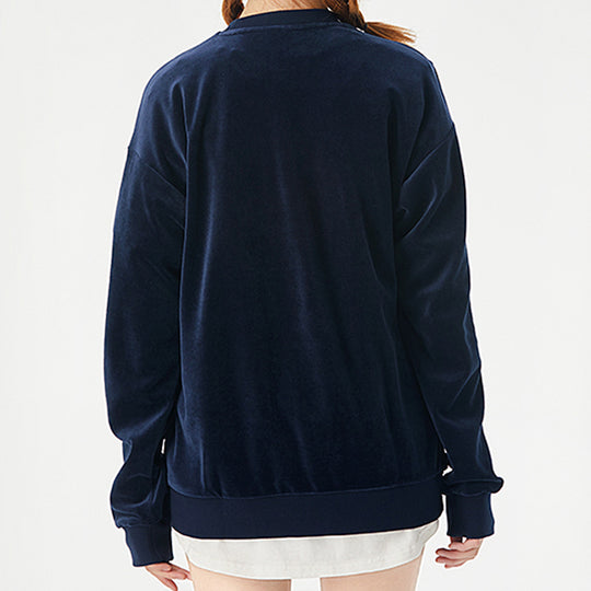 (WMNS) adidas originals Crew Round-neck Sweatshirt Blue GD2285