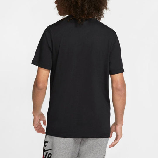 Air Jordan Jumpman Classics Basketball Sports Printing Round Neck Short Sleeve T-shirt Black CT6751-010 T-shirts - KICKSCREW