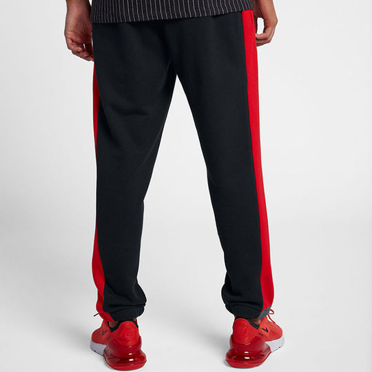 Men's Nike Retro Splicing Knit Sports Pants/Trousers/Joggers Black AQ2 ...
