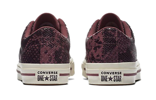 Converse One Star Low 'Burgundy Reptile' 161547C