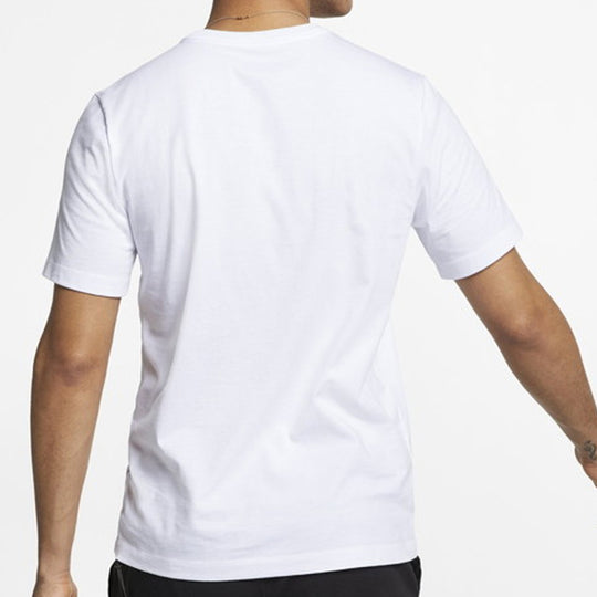 Nike Sportswear Classical Logo Printed TEE Men White AR5005-101