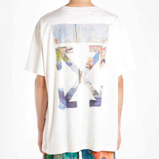 Off-White c/o Virgil Abloh Cream Colored Arrows T-shirt in Natural for Men